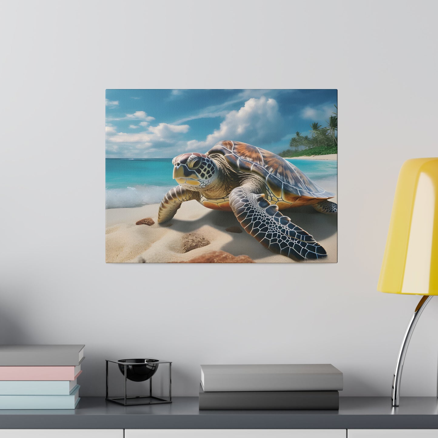 Sea Turtle Matte Canvas, Stretched, 0.75" pn019