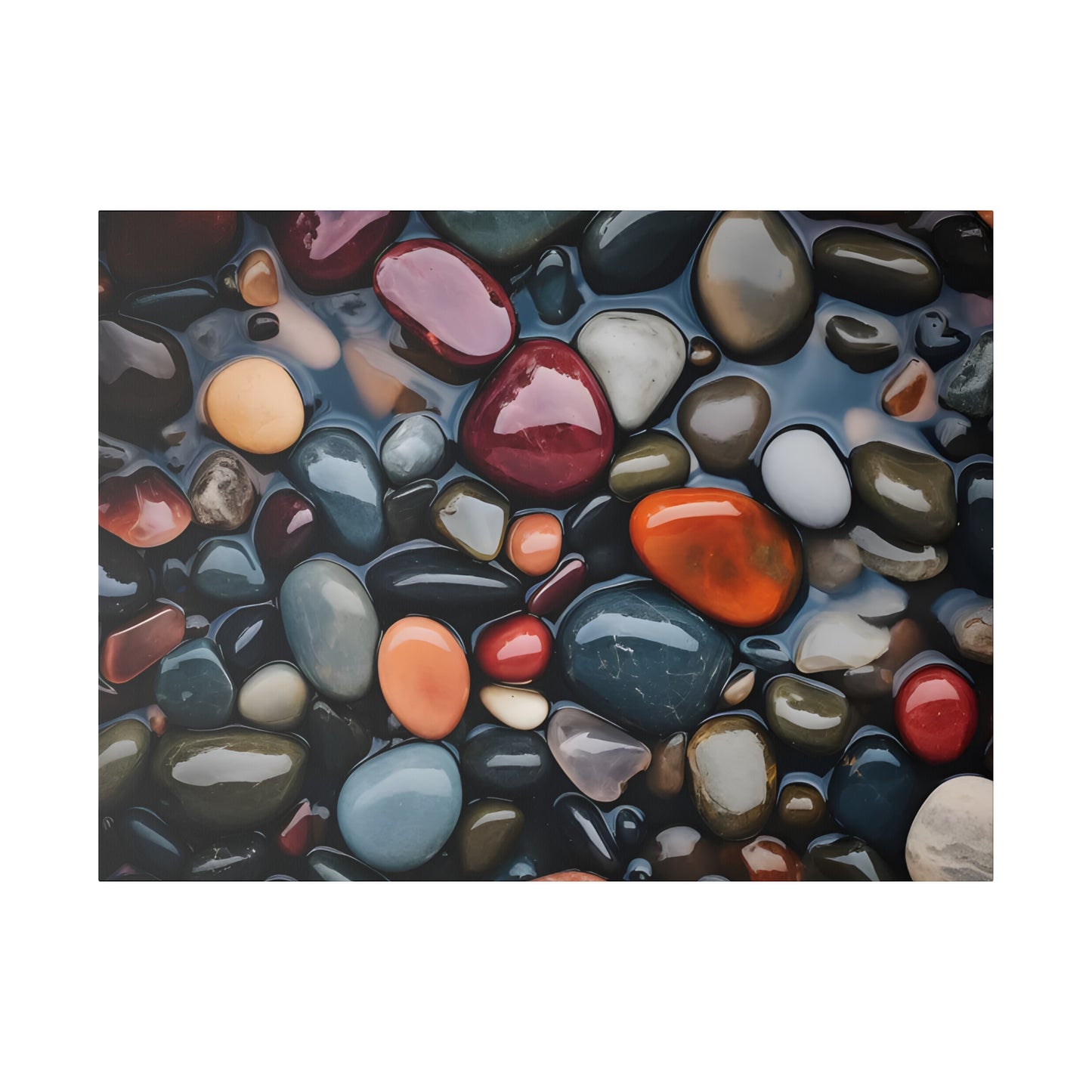 River Rock Matte Canvas, Stretched, 0.75" pn017