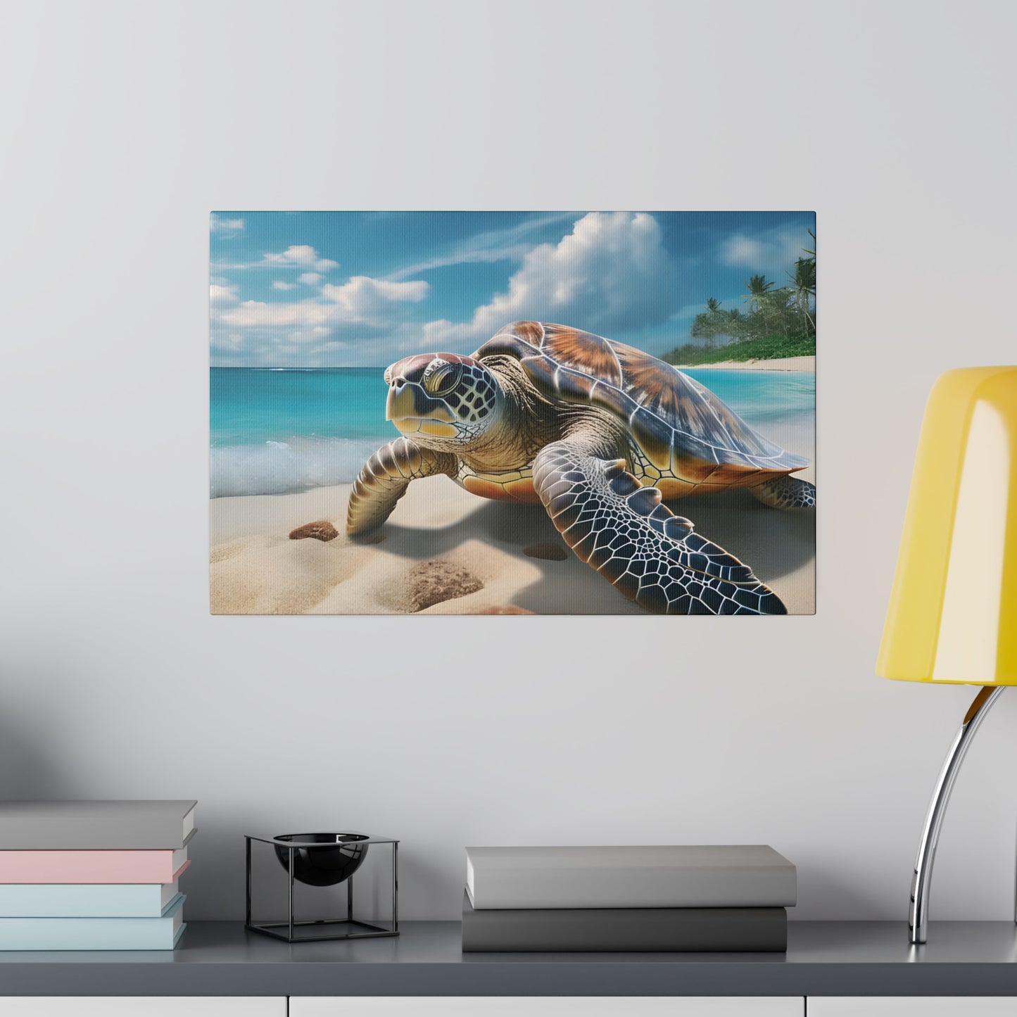 Sea Turtle Matte Canvas, Stretched, 0.75" pn019