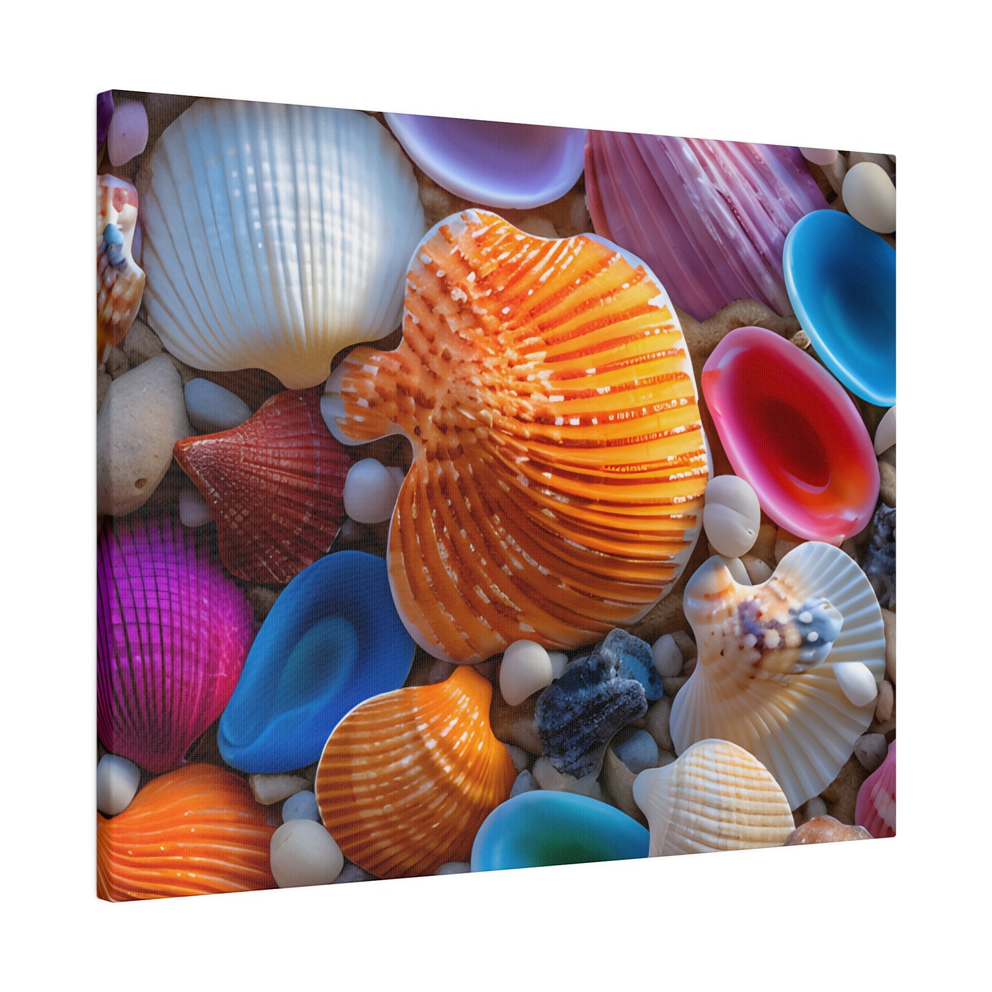 Colorful Seashells Matte Canvas, Stretched, 0.75" pn002