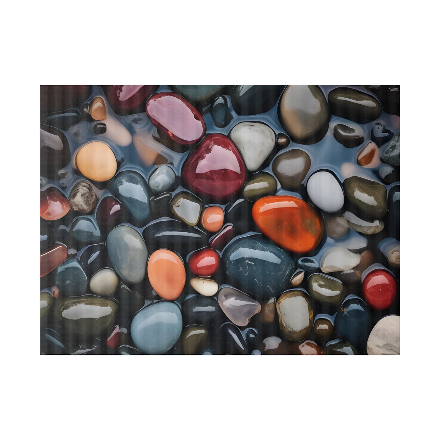 River Rock Matte Canvas, Stretched, 0.75" pn017