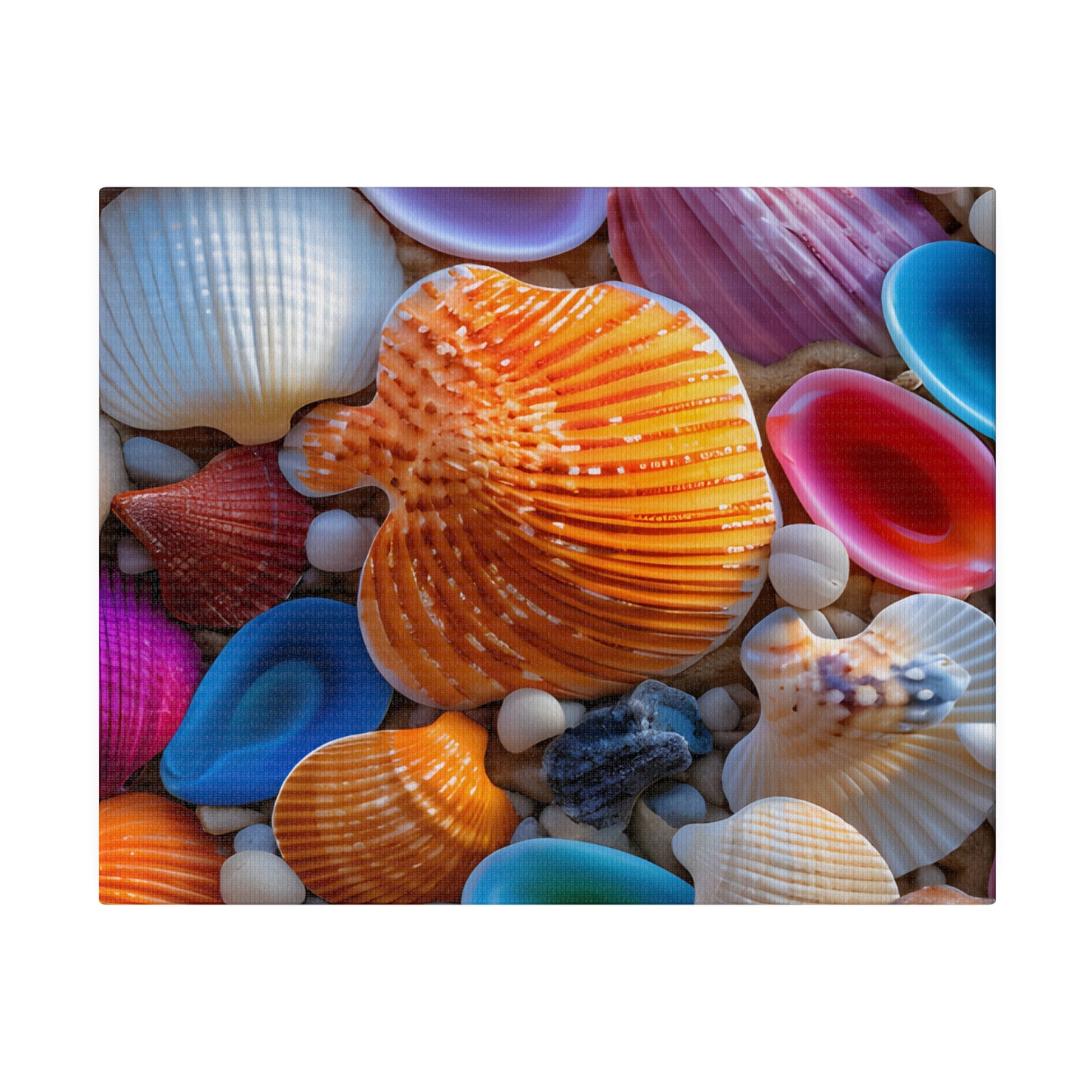 Colorful Seashells Matte Canvas, Stretched, 0.75" pn002