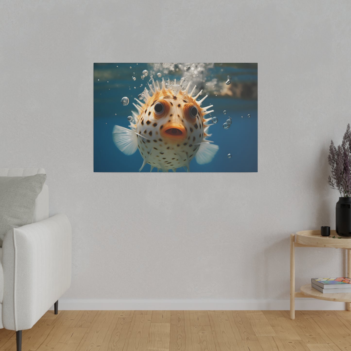 Pufferfish Matte Canvas, Stretched, 0.75" pn007