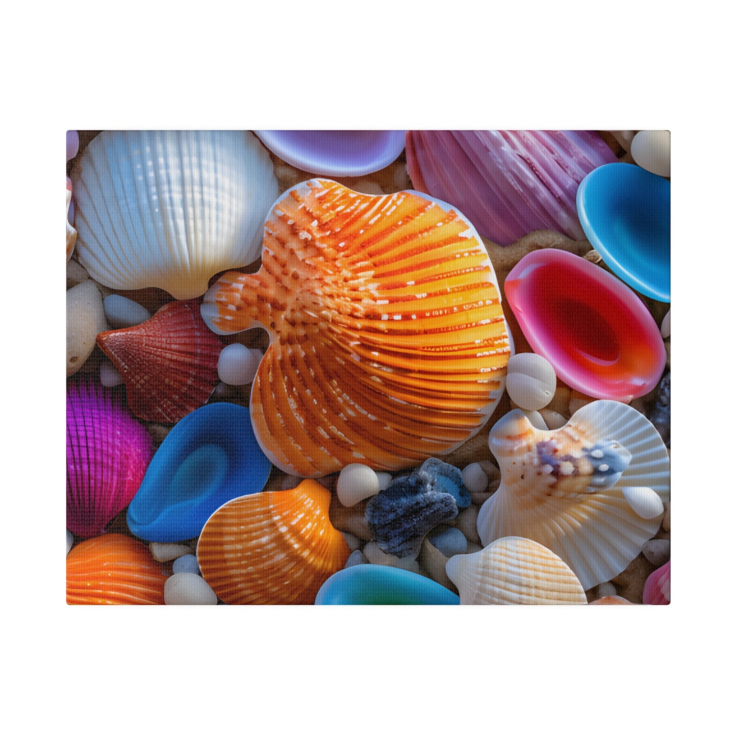 Colorful Seashells Matte Canvas, Stretched, 0.75" pn002