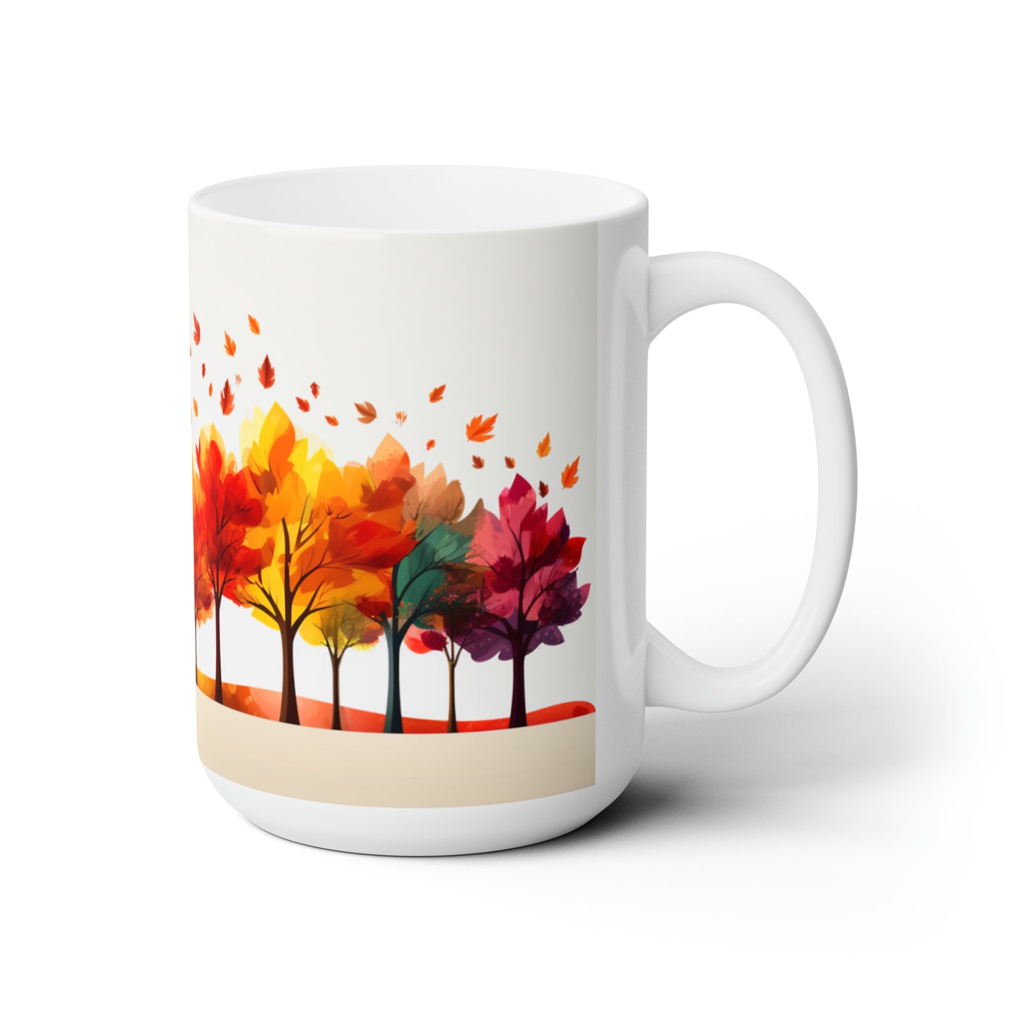 Colorful Fall Trees Ceramic Mug 15oz