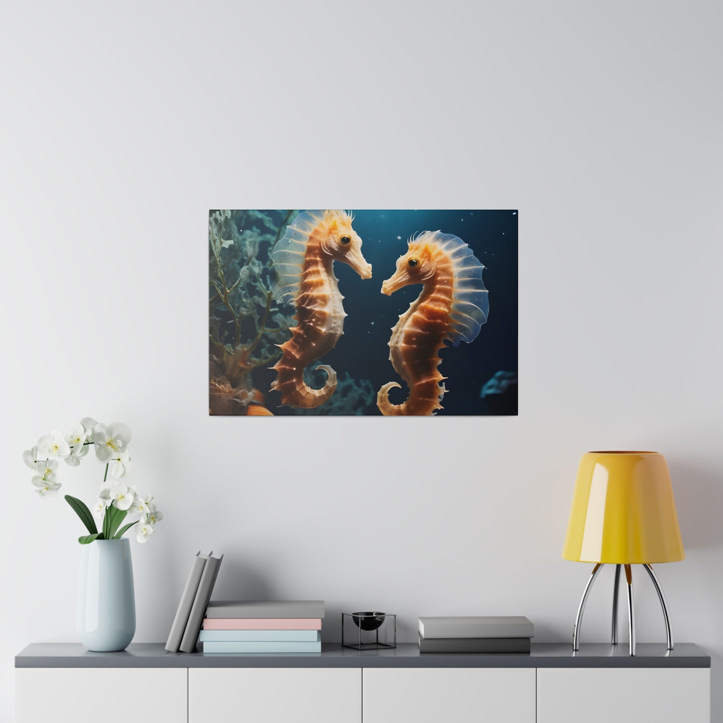 Seahorse Matte Canvas, Stretched, 0.75" pn008