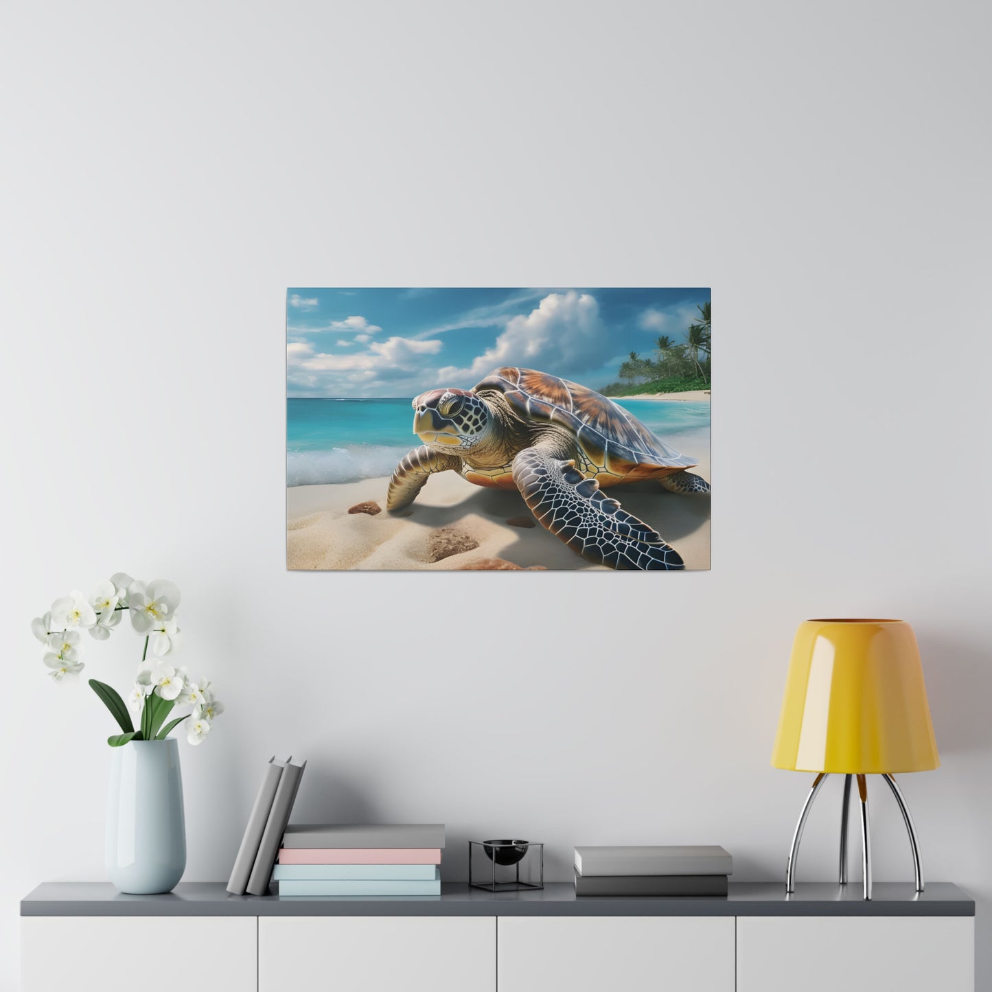 Sea Turtle Matte Canvas, Stretched, 0.75" pn019