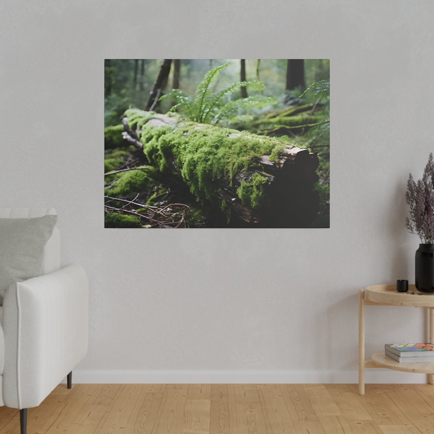 Mossy Log Matte Canvas, Stretched, 0.75" pn016