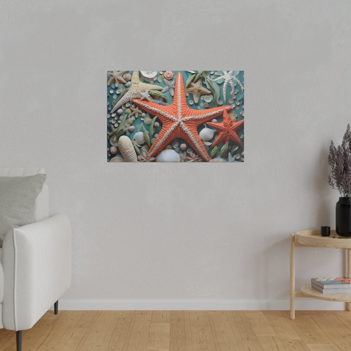 Starfish Matte Canvas, Stretched, 0.75" pn006