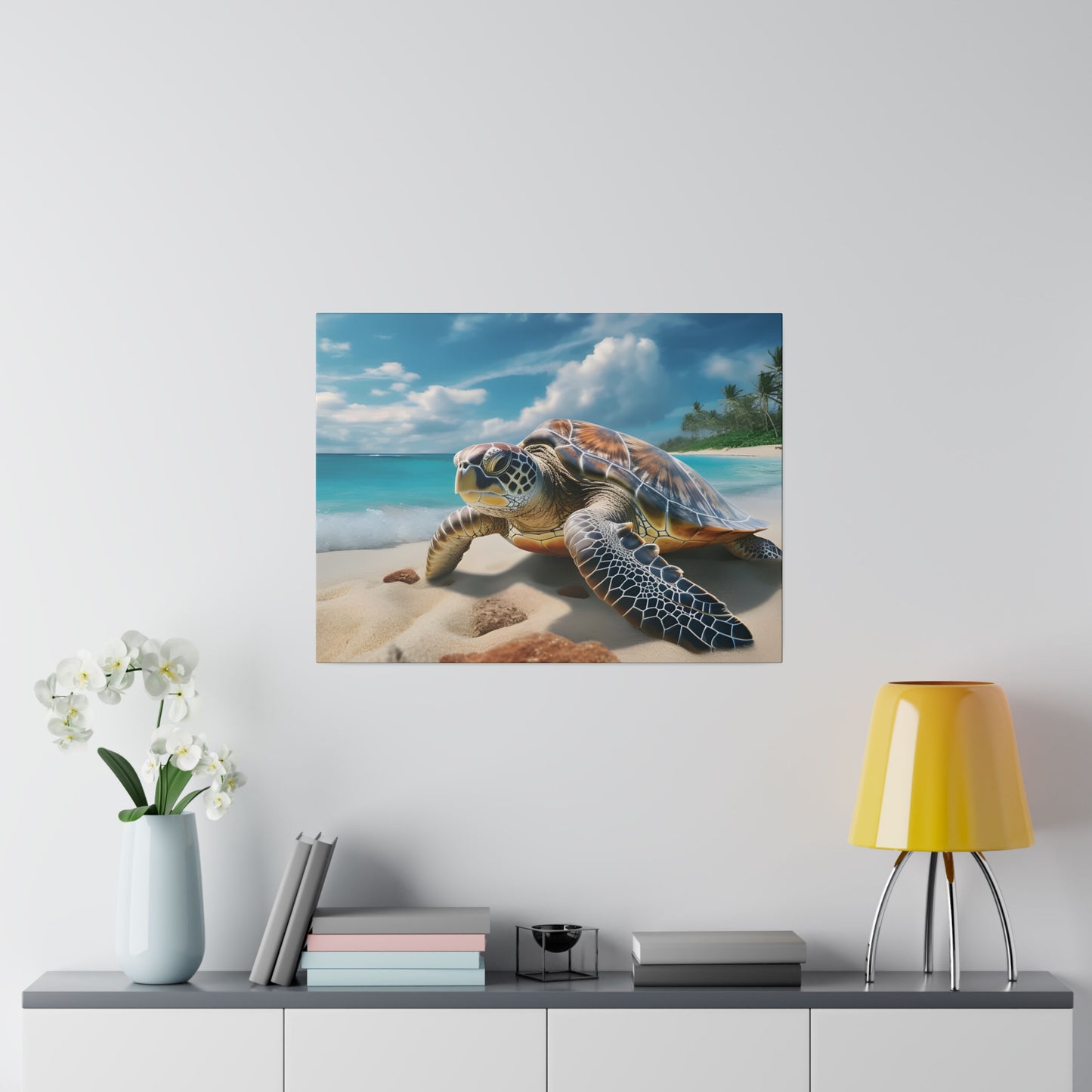 Sea Turtle Matte Canvas, Stretched, 0.75" pn019