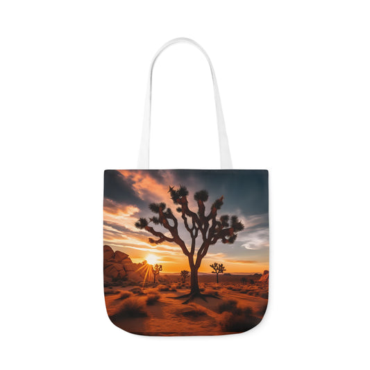 Joshua Tree Polyester Canvas Tote Bag (AOP)