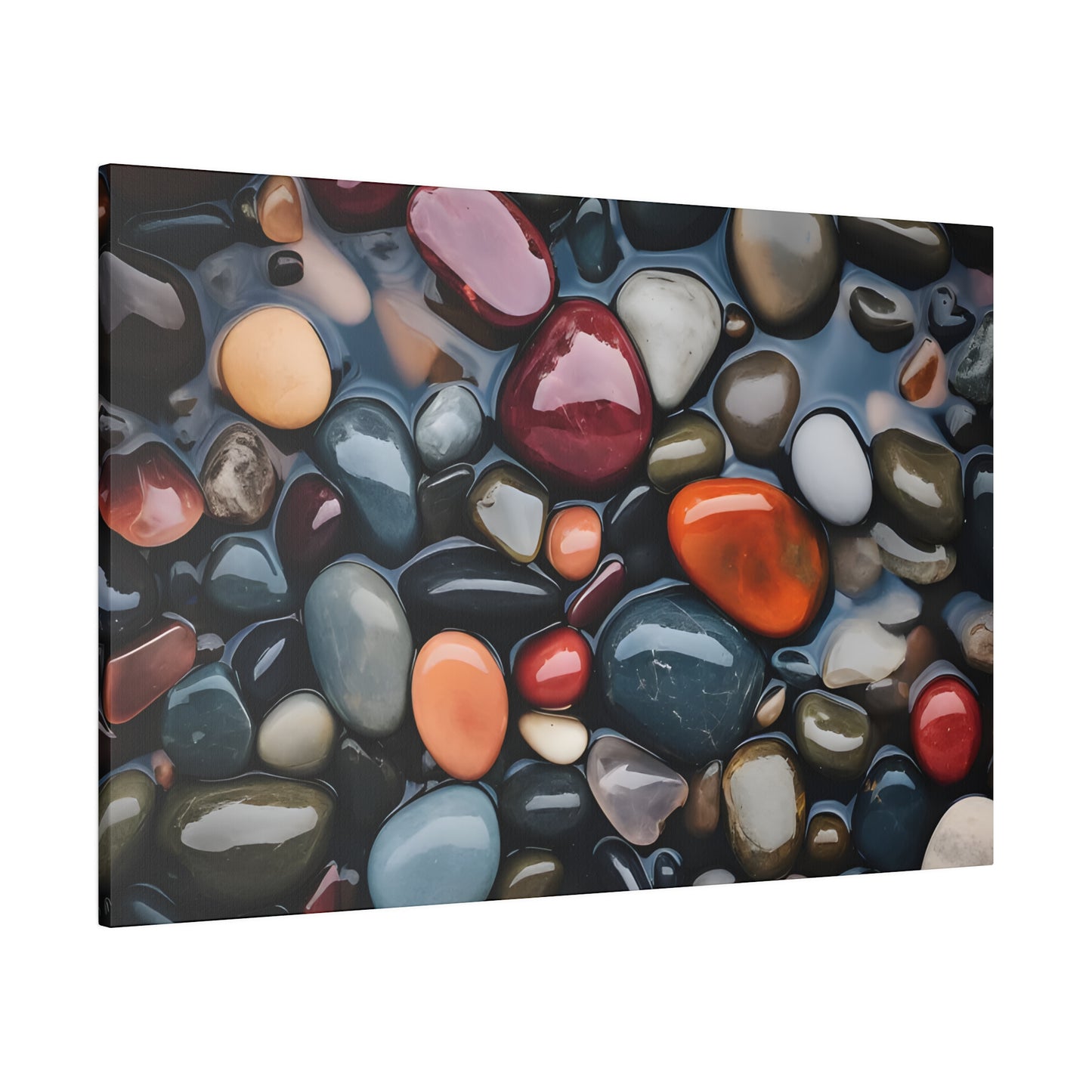 River Rock Matte Canvas, Stretched, 0.75" pn017