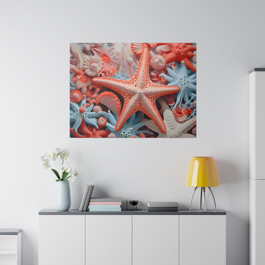 Starfish Matte Canvas, Stretched, 0.75" pn001