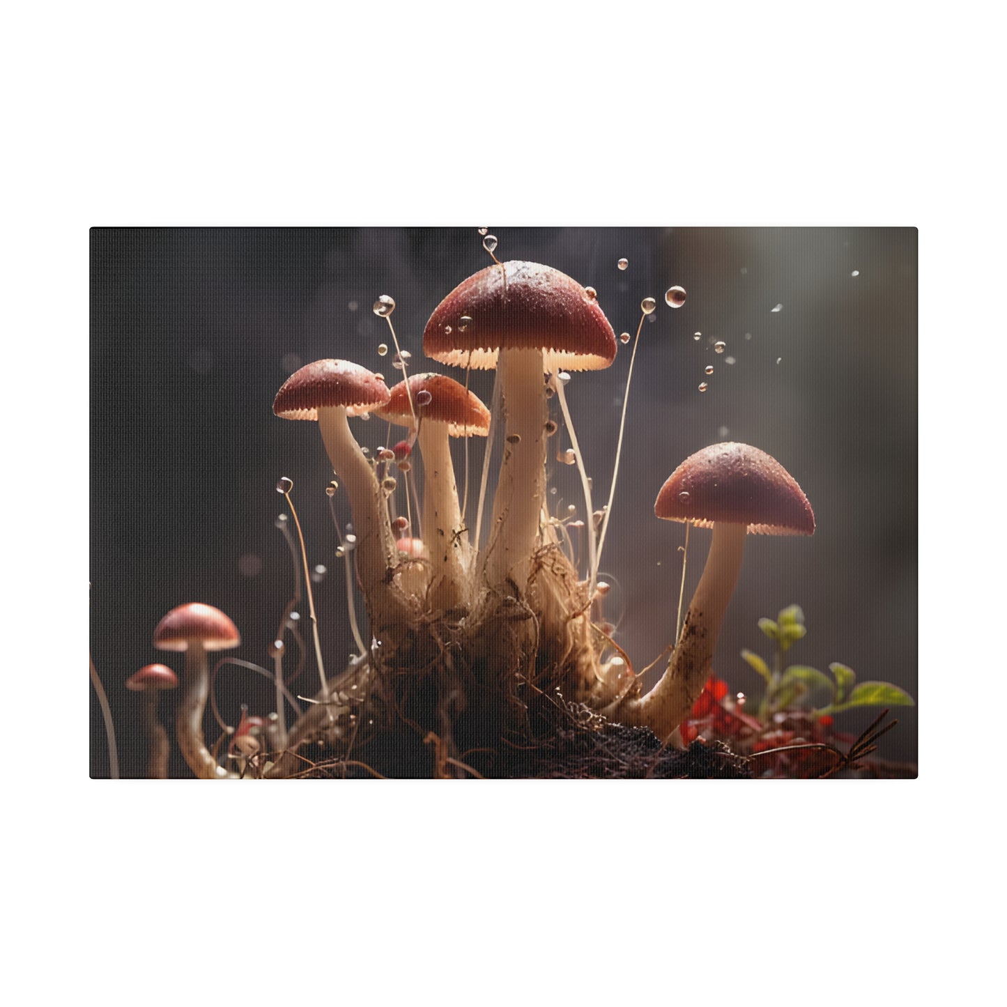 Tiny Mushrooms Matte Canvas, Stretched, 0.75" pn026