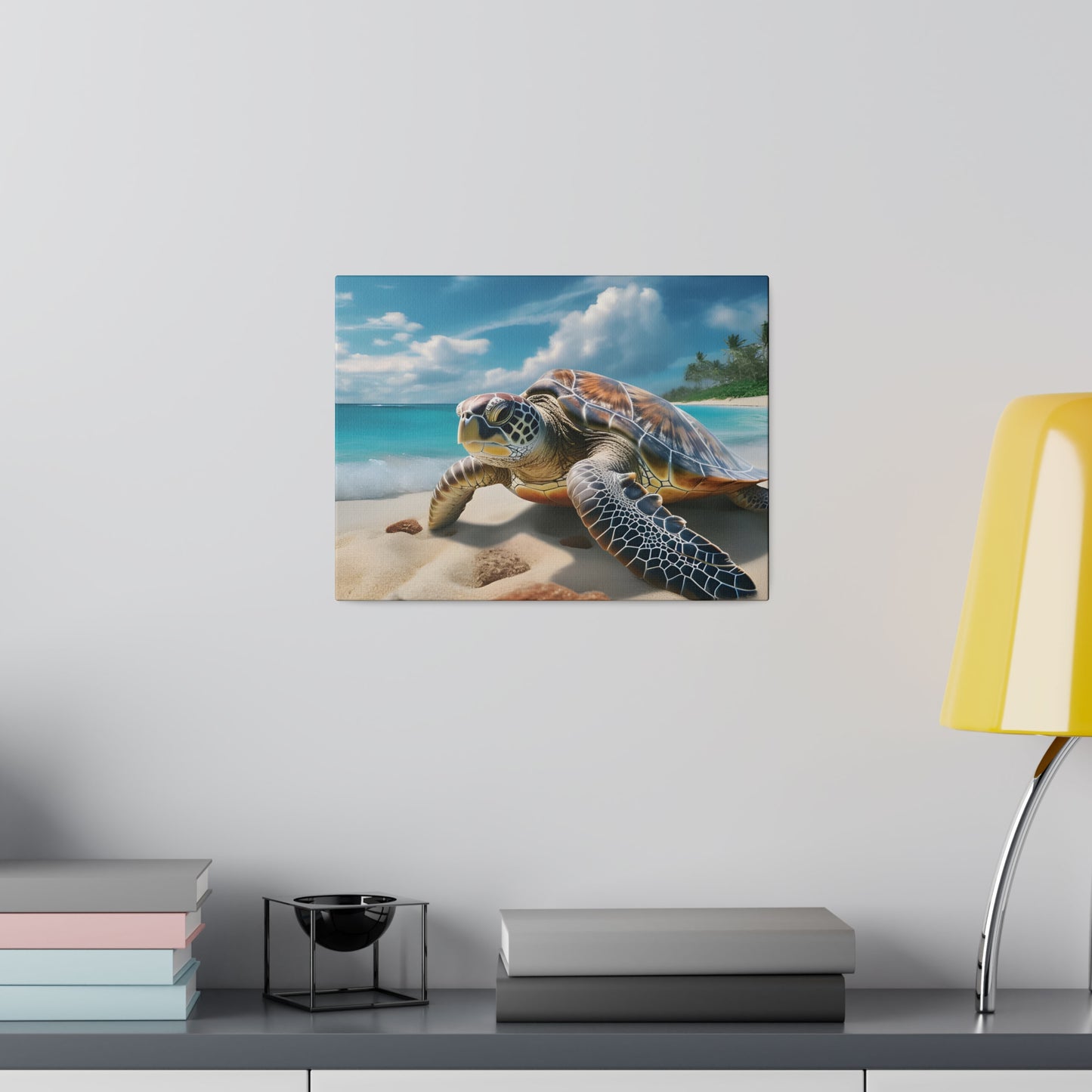 Sea Turtle Matte Canvas, Stretched, 0.75" pn019