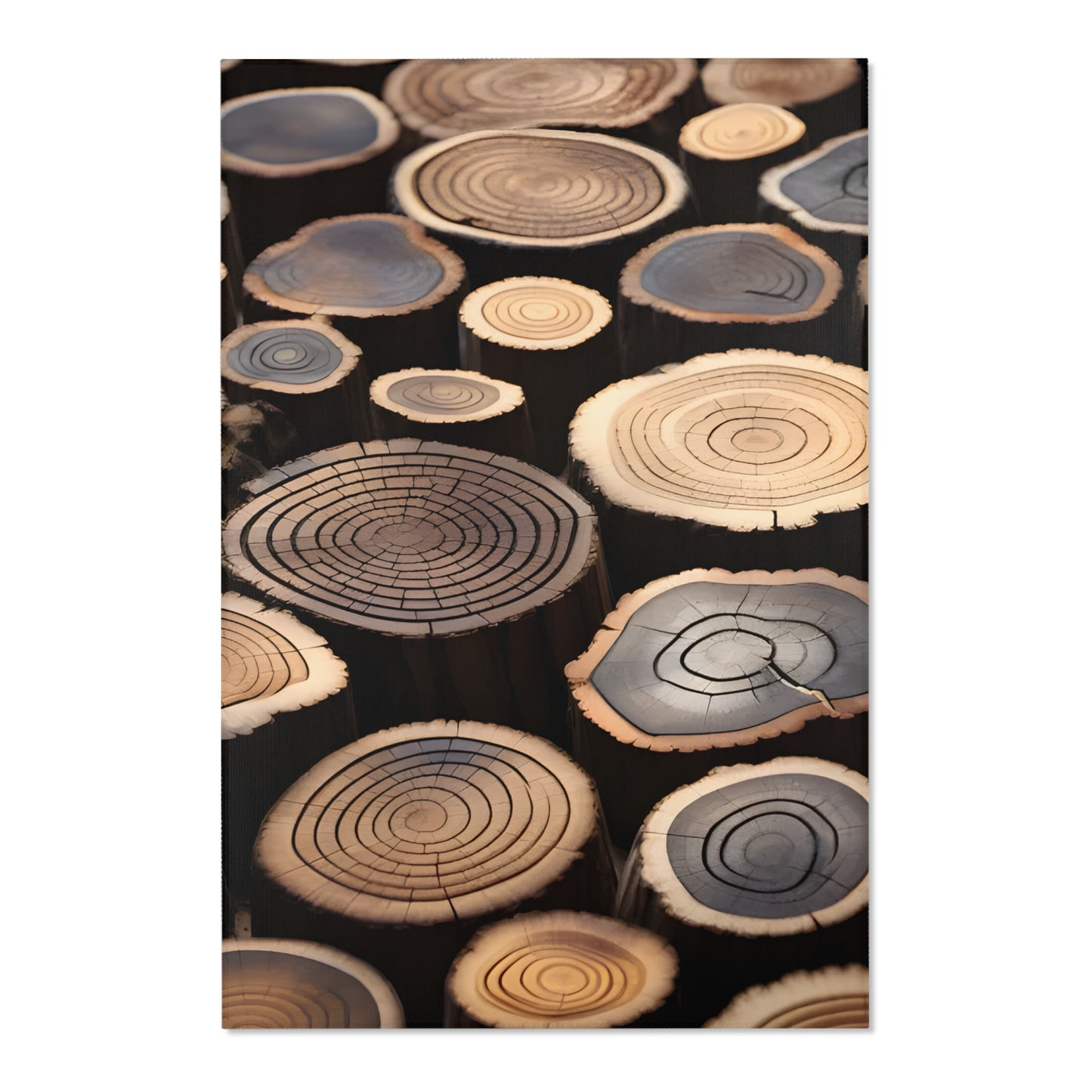 Wood Rounds Area Rugs