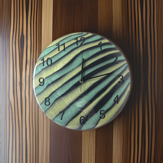 Handmade 14.75 Inch Epoxy Resin Clock