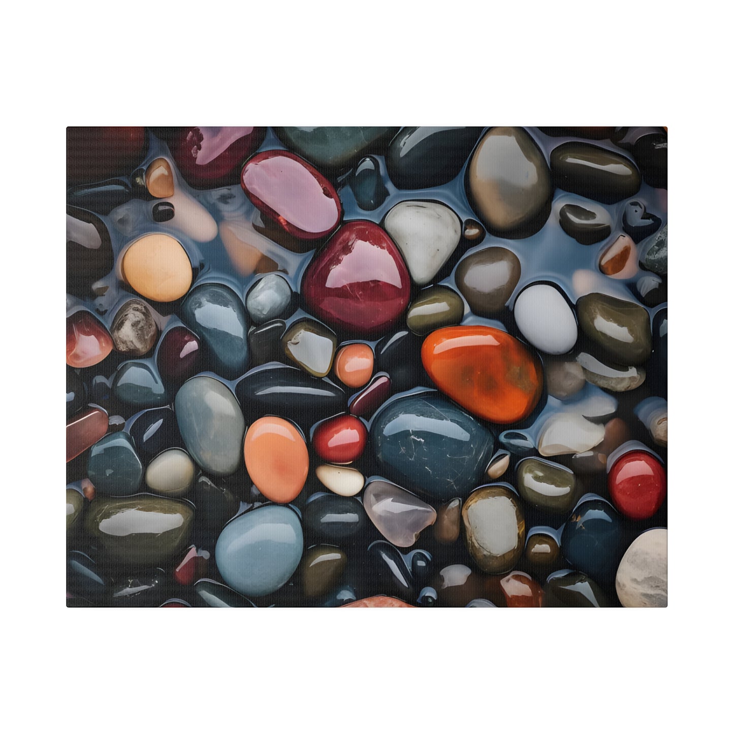 River Rock Matte Canvas, Stretched, 0.75" pn017