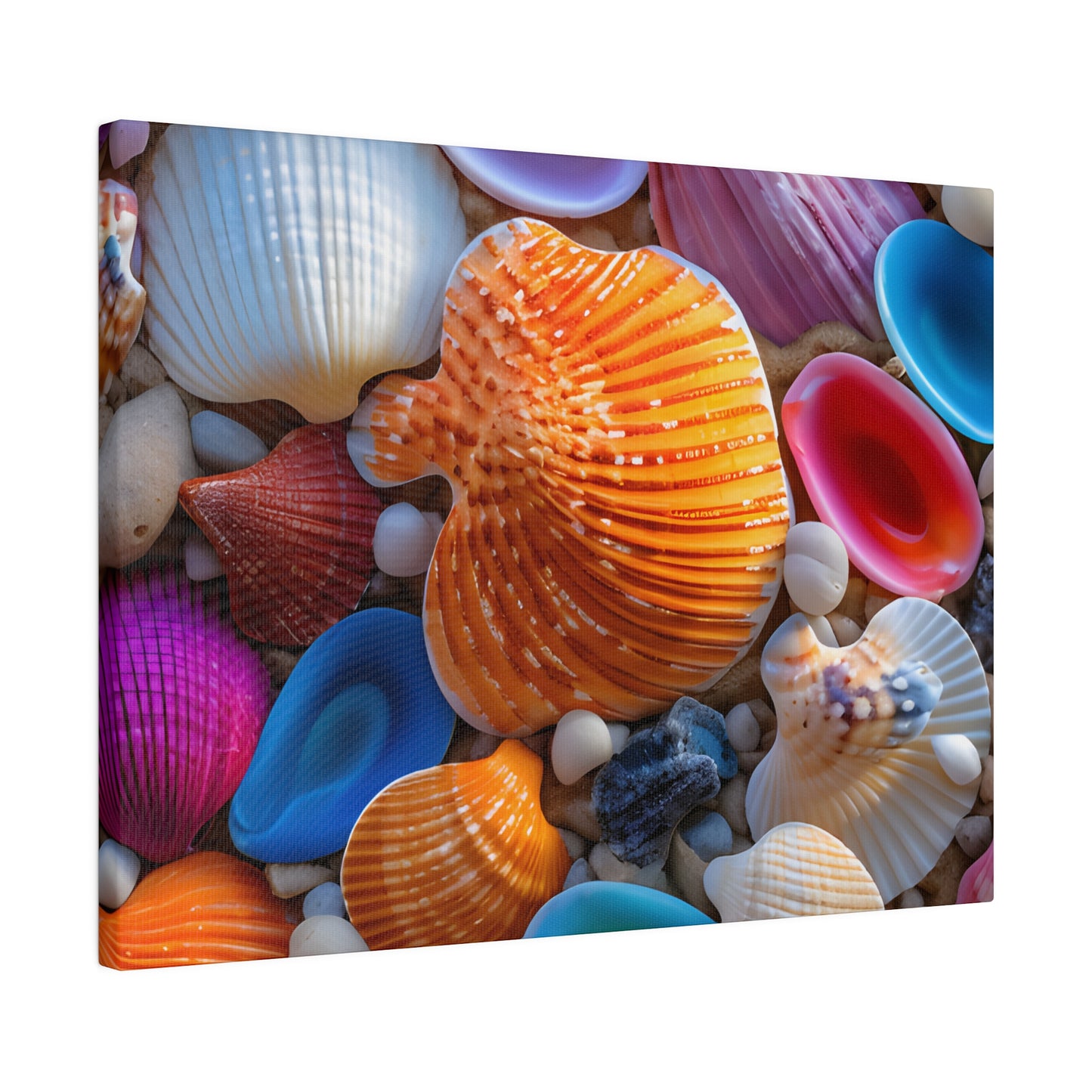 Colorful Seashells Matte Canvas, Stretched, 0.75" pn002