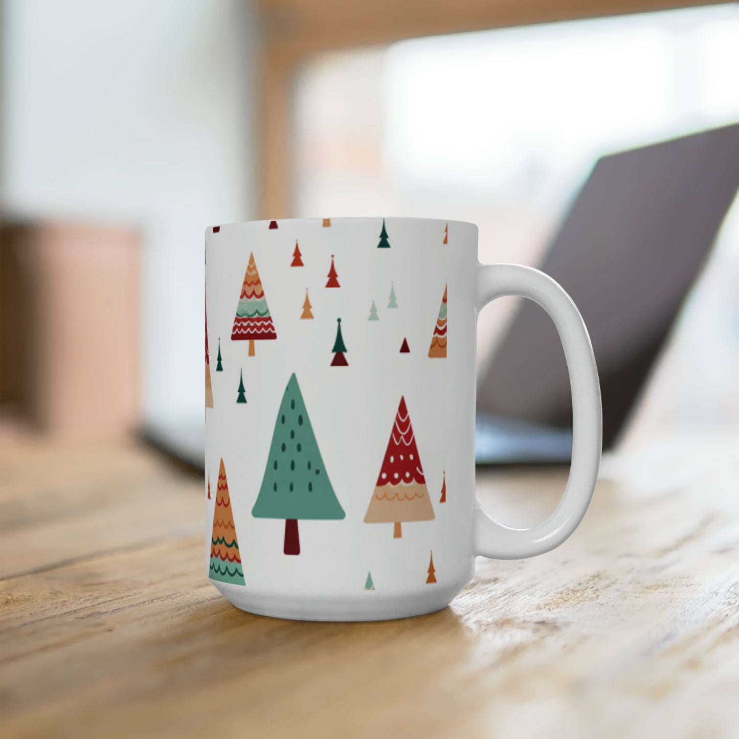 Christmas Tree Ceramic Mug 15oz