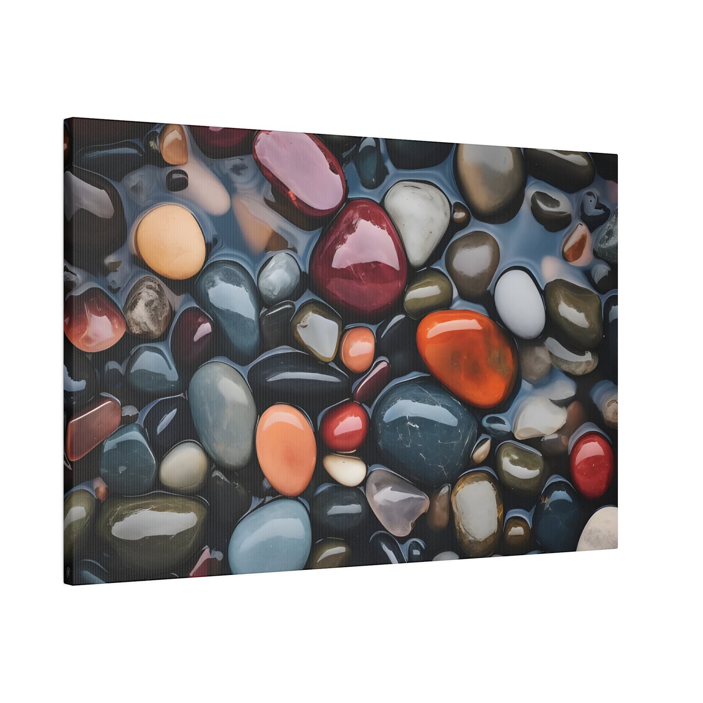 River Rock Matte Canvas, Stretched, 0.75" pn017