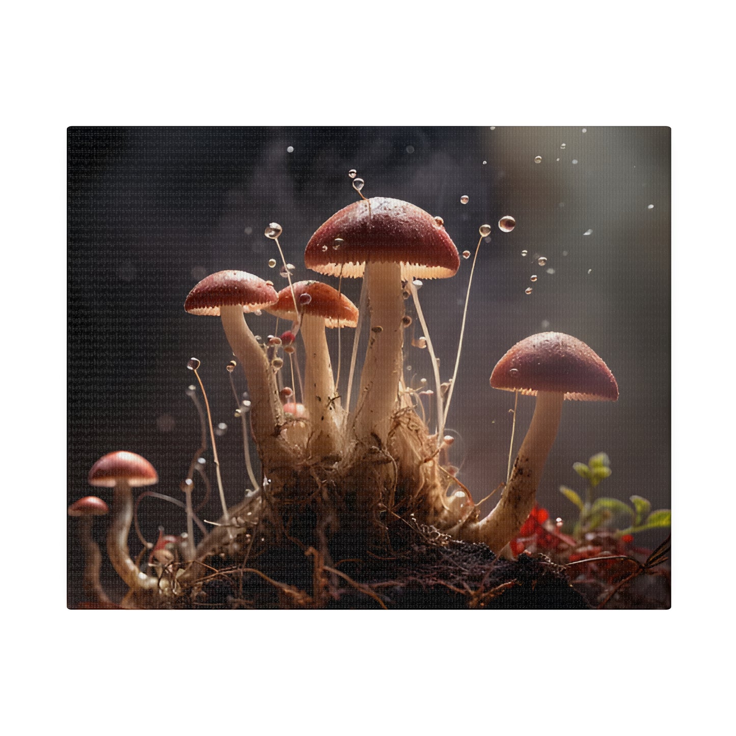 Tiny Mushrooms Matte Canvas, Stretched, 0.75" pn026