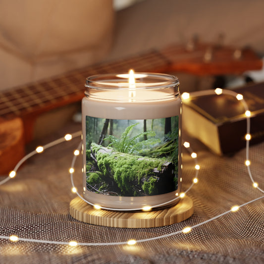 Mossy log Scented Soy Candle, 9oz