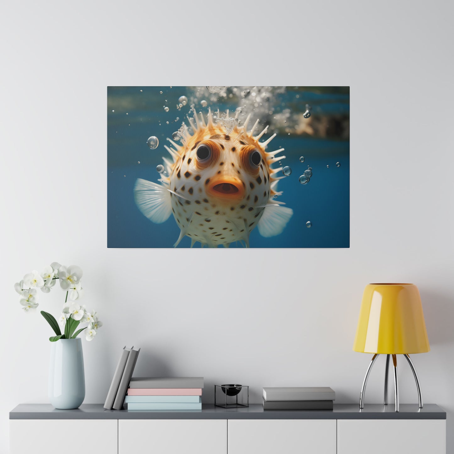 Pufferfish Matte Canvas, Stretched, 0.75" pn007