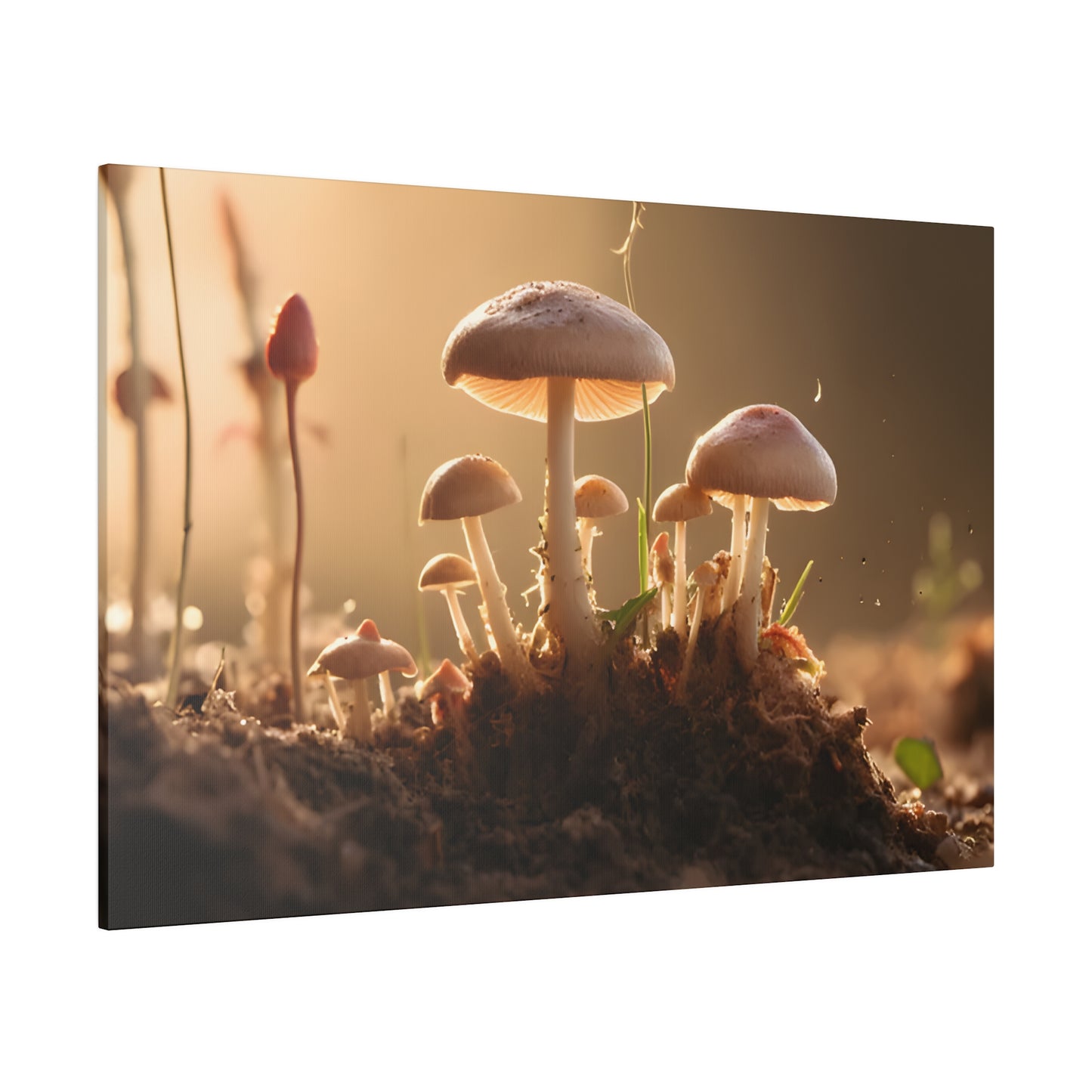 Tiny Mushrooms Matte Canvas, Stretched, 0.75" pn028