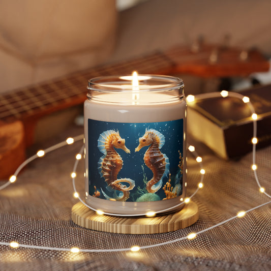 Seahorse Scented Soy Candle, 9oz