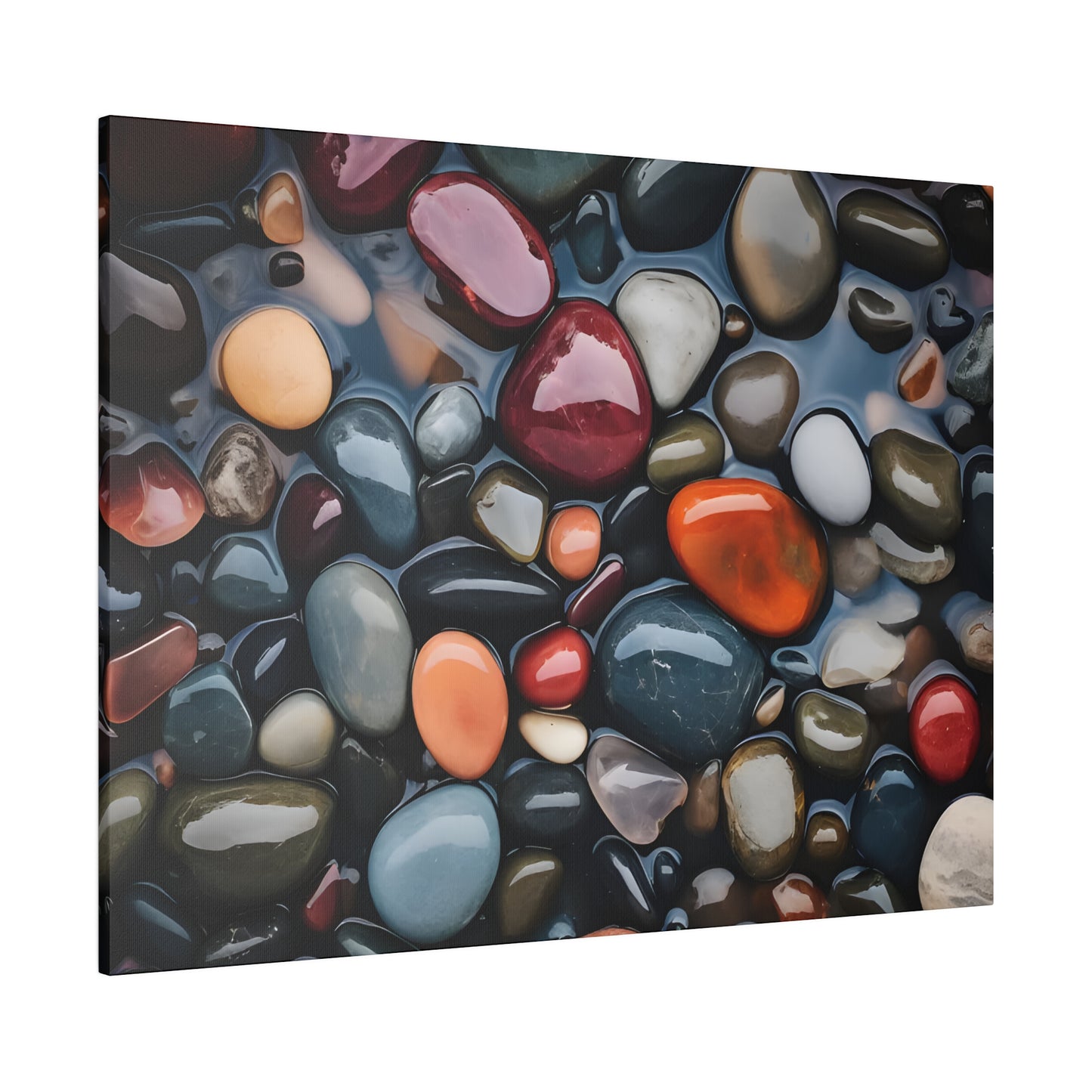 River Rock Matte Canvas, Stretched, 0.75" pn017