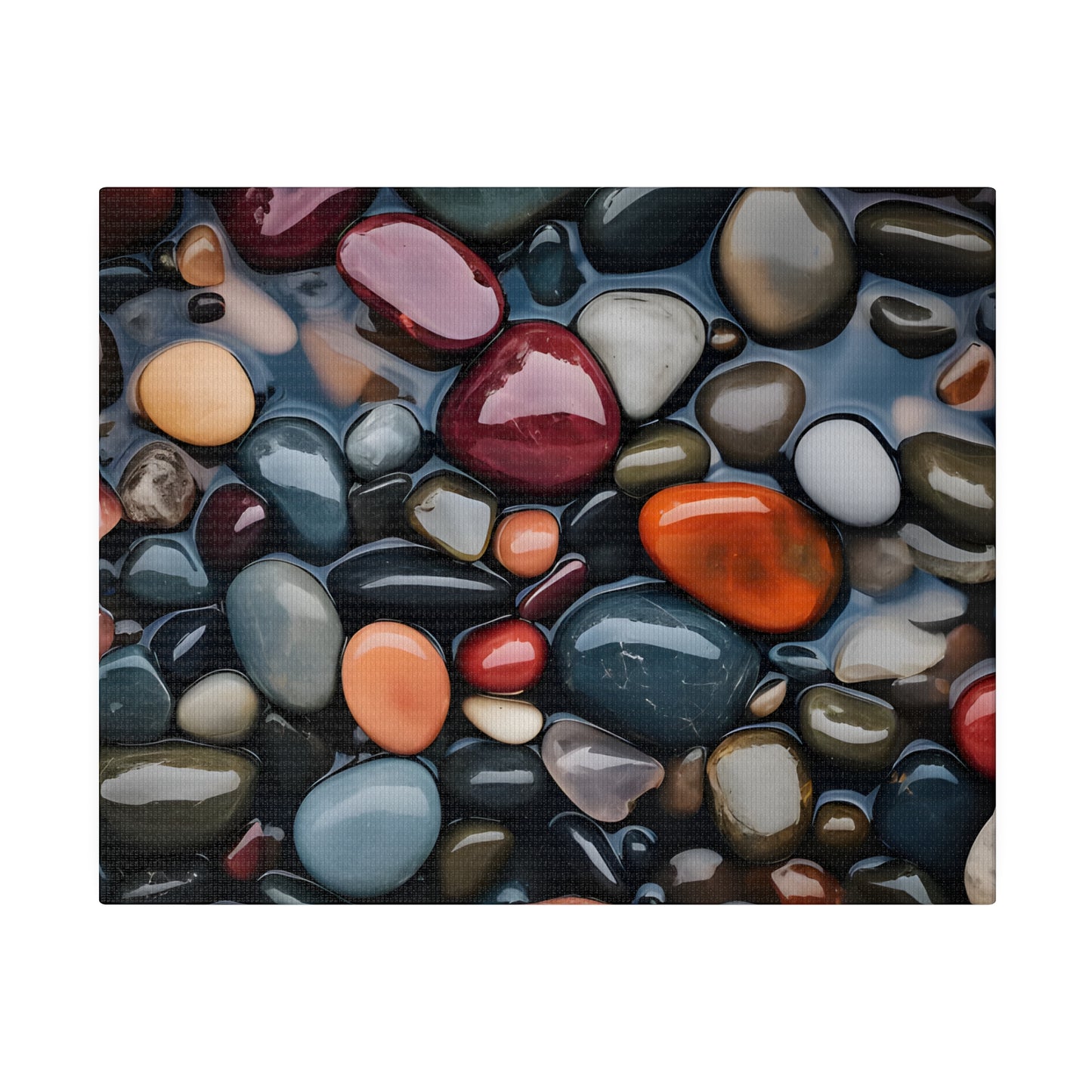 River Rock Matte Canvas, Stretched, 0.75" pn017