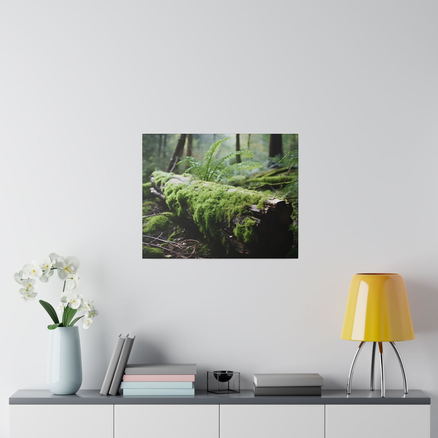 Mossy Log Matte Canvas, Stretched, 0.75" pn016