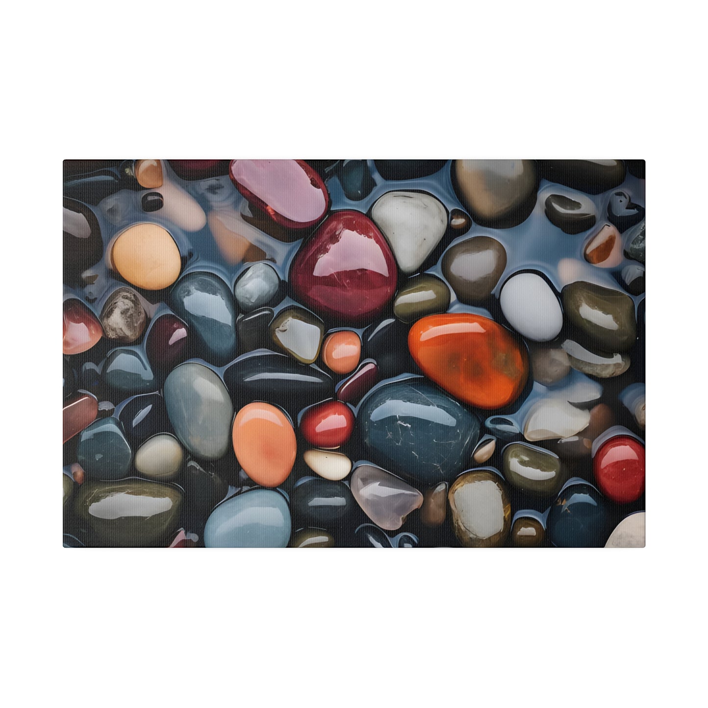 River Rock Matte Canvas, Stretched, 0.75" pn017