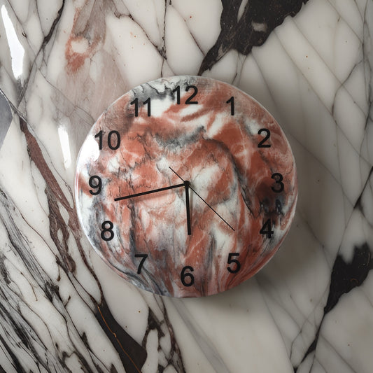 Handmade 14.75 Inch Epoxy Resin Clock