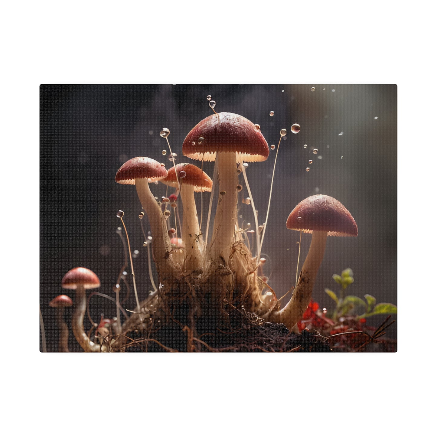 Tiny Mushrooms Matte Canvas, Stretched, 0.75" pn026