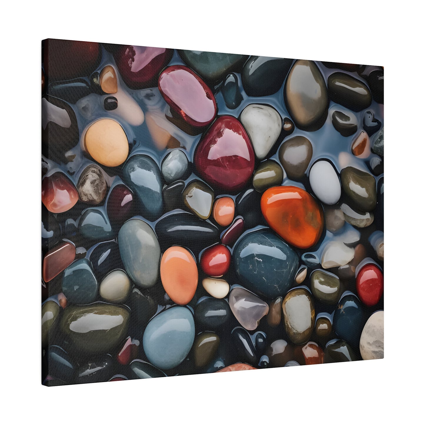 River Rock Matte Canvas, Stretched, 0.75" pn017