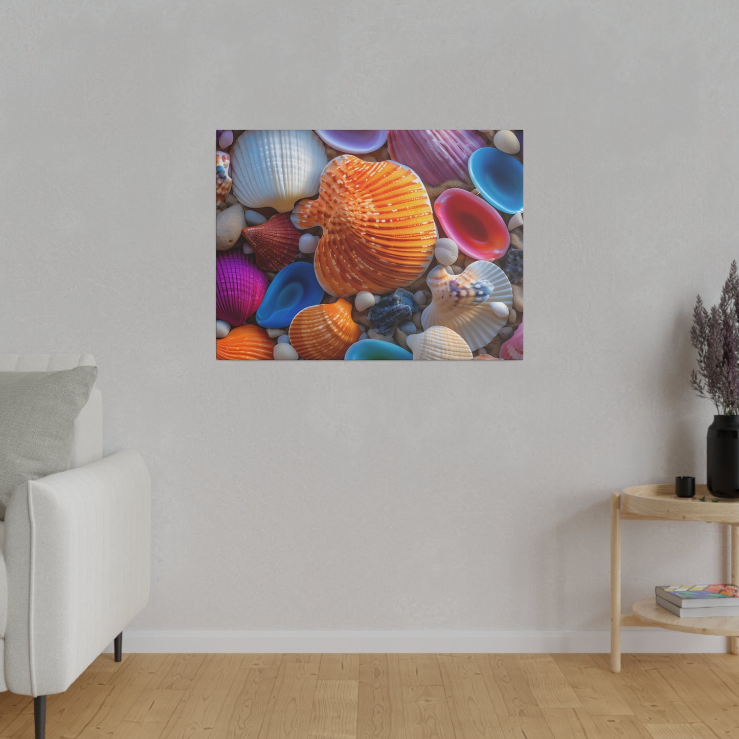 Colorful Seashells Matte Canvas, Stretched, 0.75" pn002