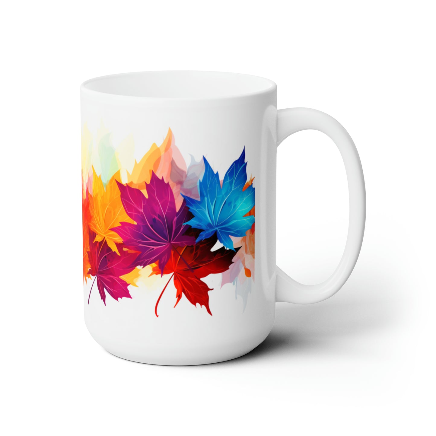 Maple Leaves Ceramic Mug 15oz