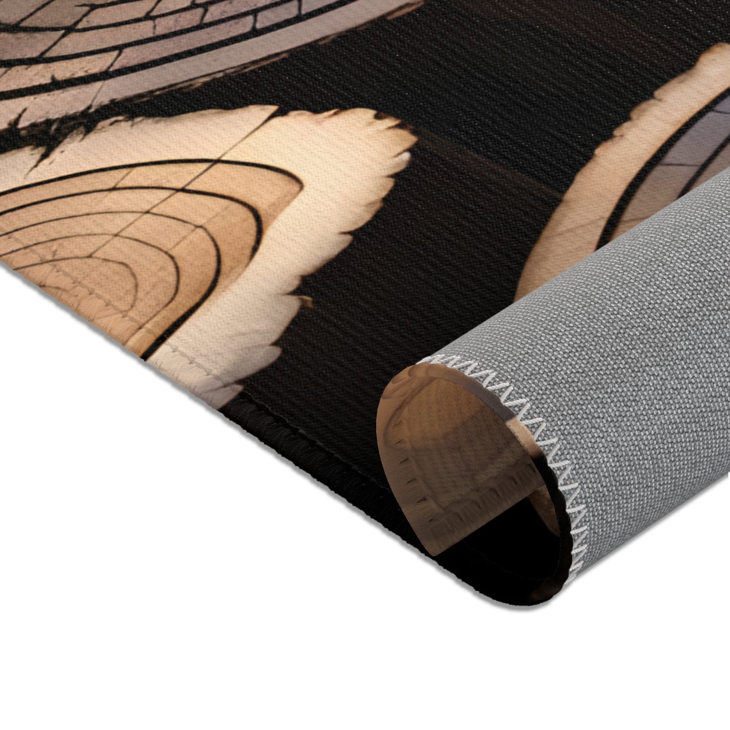 Wood Rounds Area Rugs