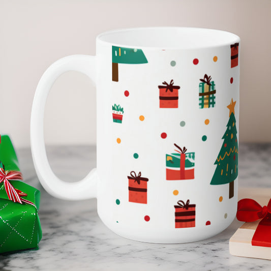 Christmas Tree Ceramic Mug 15oz