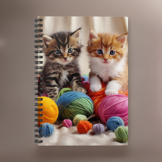 Cute Kittens Spiral Notebook - Ruled Line