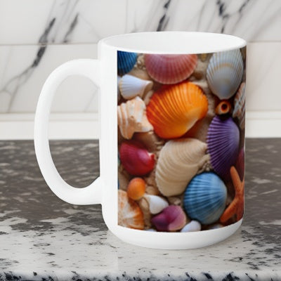 Sea Shell Ceramic Mug 15oz