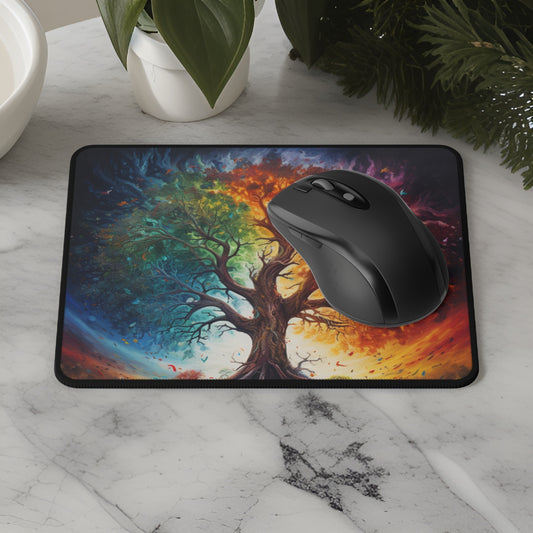 Colorful Tree of Life Non-Slip Mouse Pads