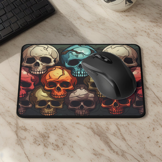 Colorful Skulls Non-Slip Mouse Pads